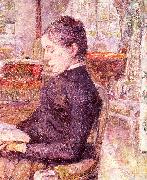  Henri  Toulouse-Lautrec The Reading Room at the Chateau de Malrome Spain oil painting artist